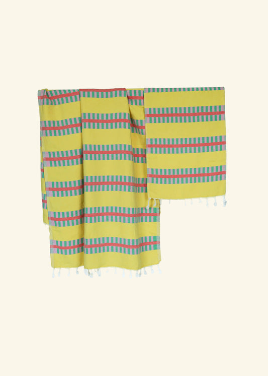 LATTICE TURKISH TOWEL | LEMON SPRITZ
