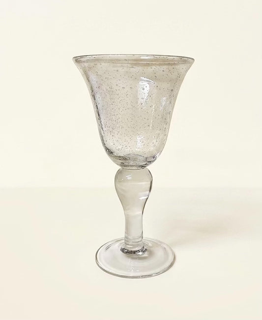 Hand-Blown Clear Goblets | Set of 6